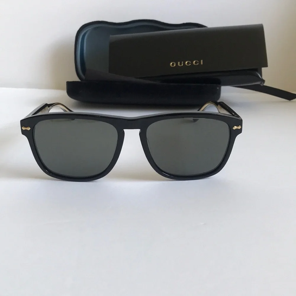 Gucci Gg0911s 001 Men's Black Sunglasses - Classic Square Frame